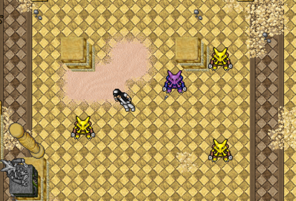Templo de pedra com Alakazam